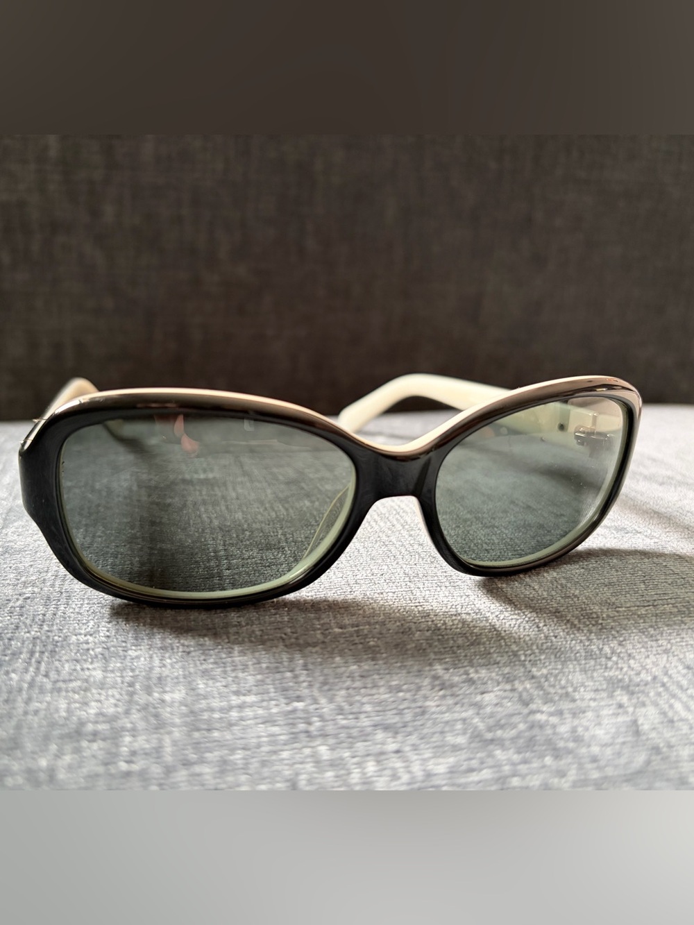 Kate Spade Cheyenne Polarized Black Ivory Sunglasses 55mm